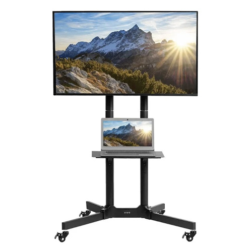 Trépied à roulette avec téléviseur HD 43"